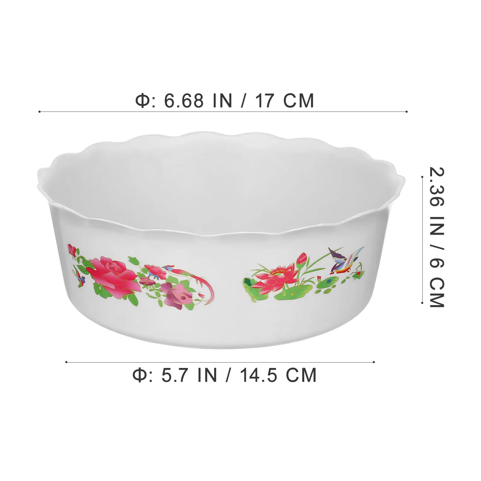 3Pcs Hydroponic Planter Plastic Flowerpot Deep Water Storage Basin for Daffodil Lotus Water Lily Home Office Balcony Decor