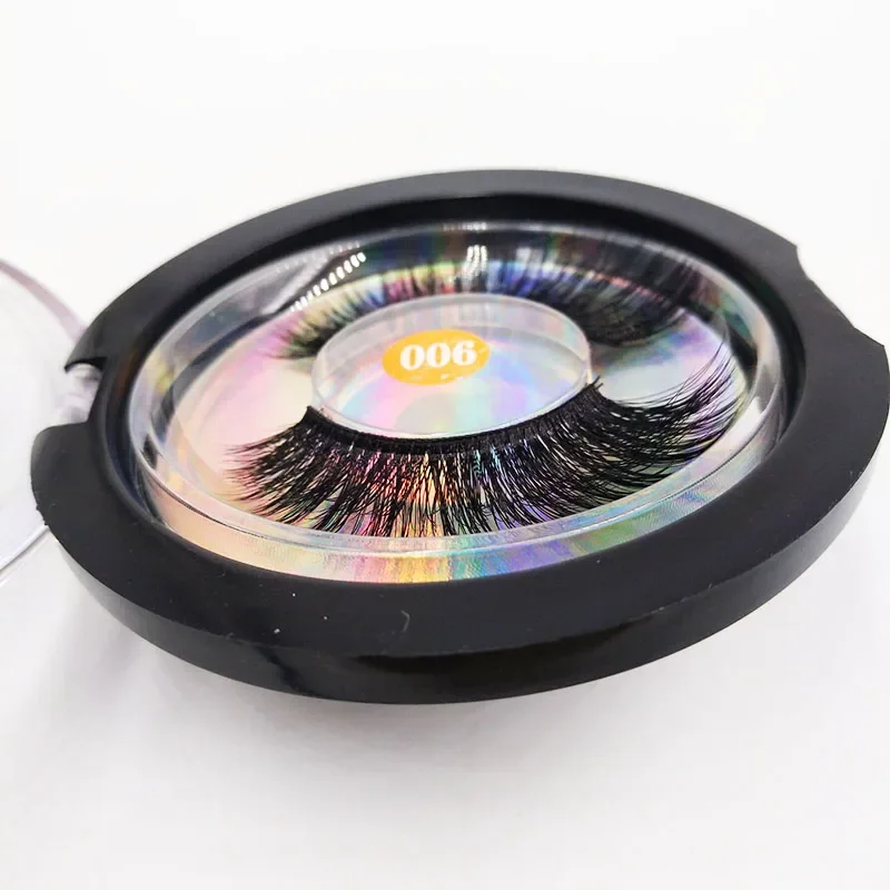 Ciglia sintetiche ultra leggere riutilizzabili Ciglia finte effetto naturale 3D per strumenti per il trucco degli occhi per l'estensione delle ciglia