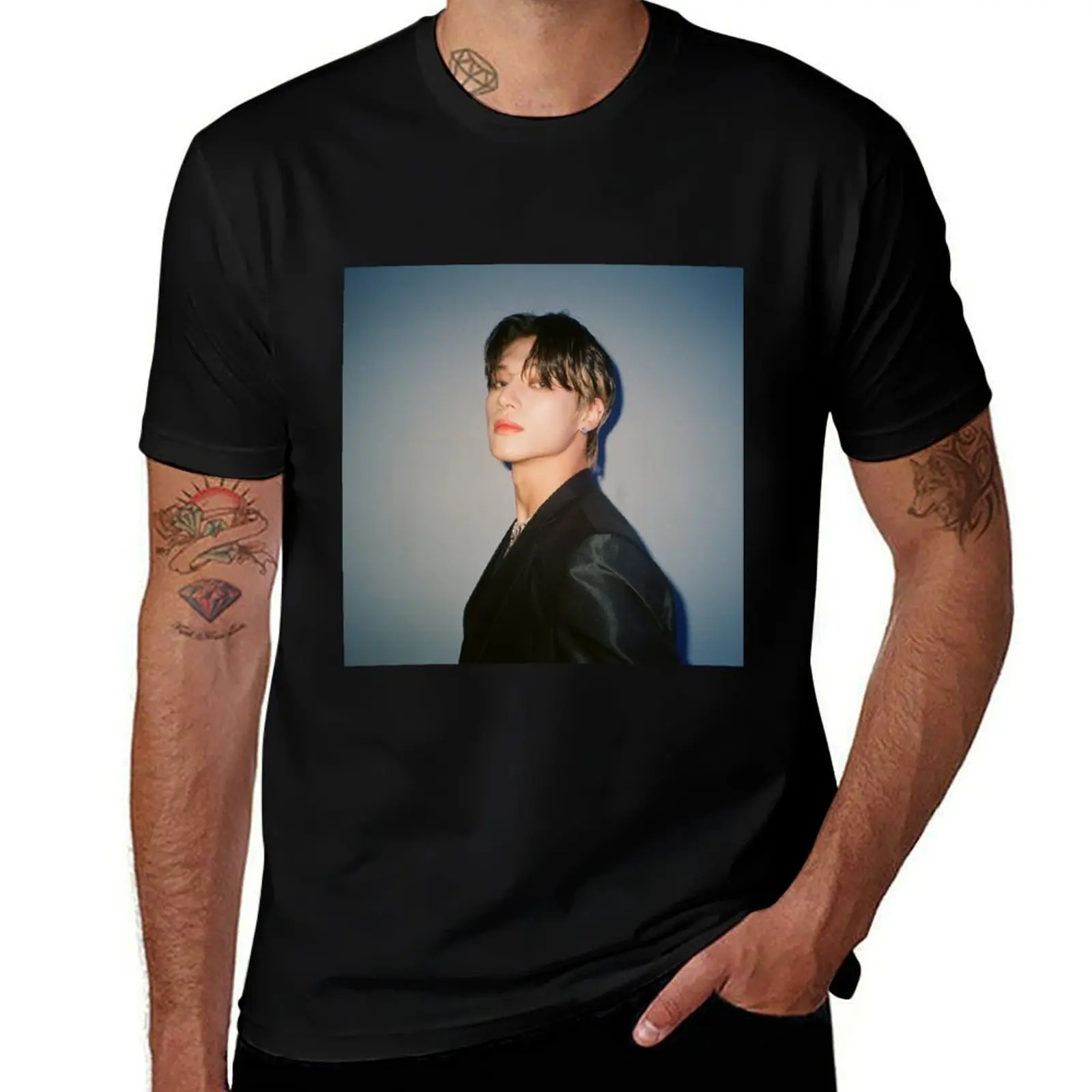 

ATEEZ Wooyoung T-Shirt Breathable Sportswear T-Shirt for Men