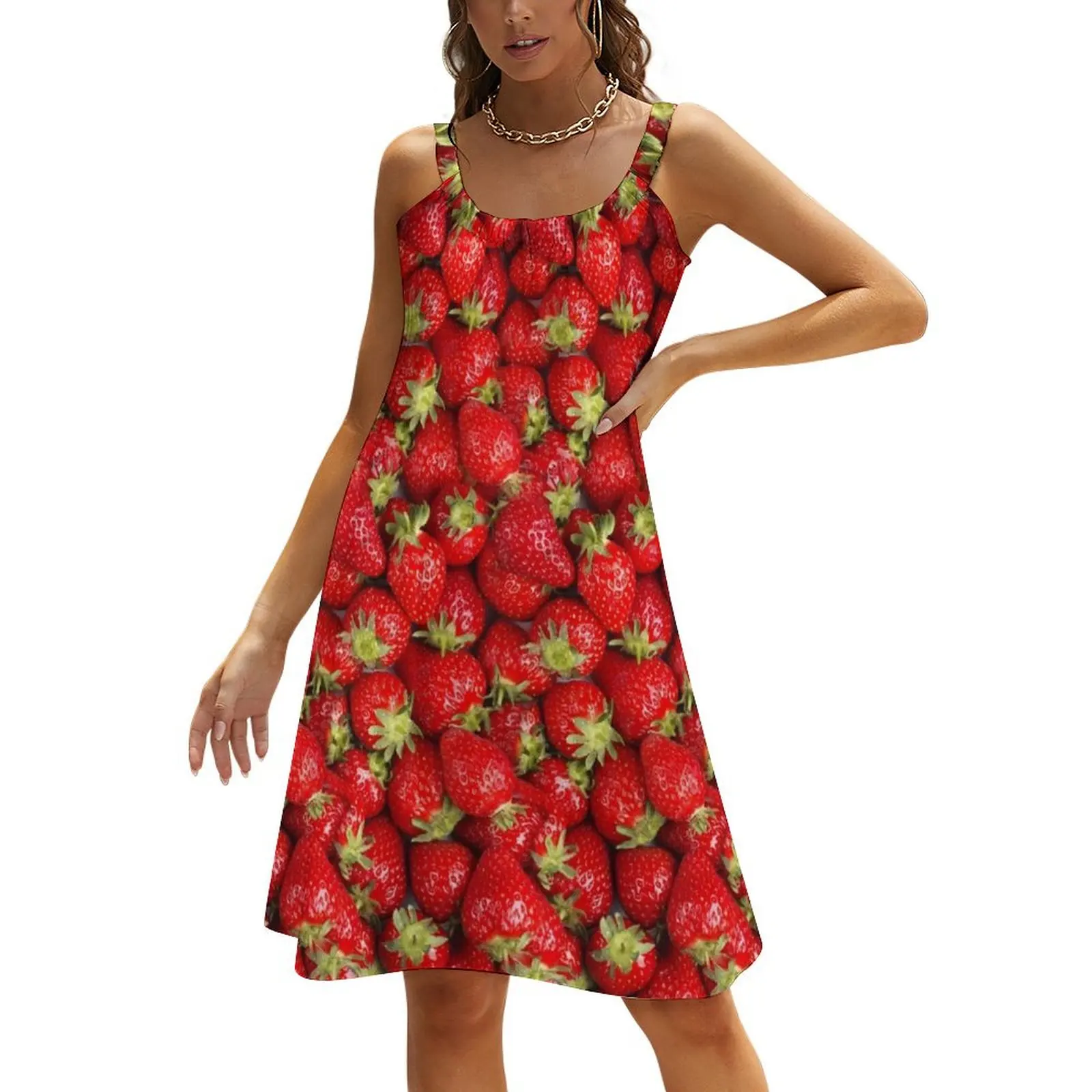 

Strawberries Beach Sling Skirt chic and elegant evening dress Elegant gowns dress for women