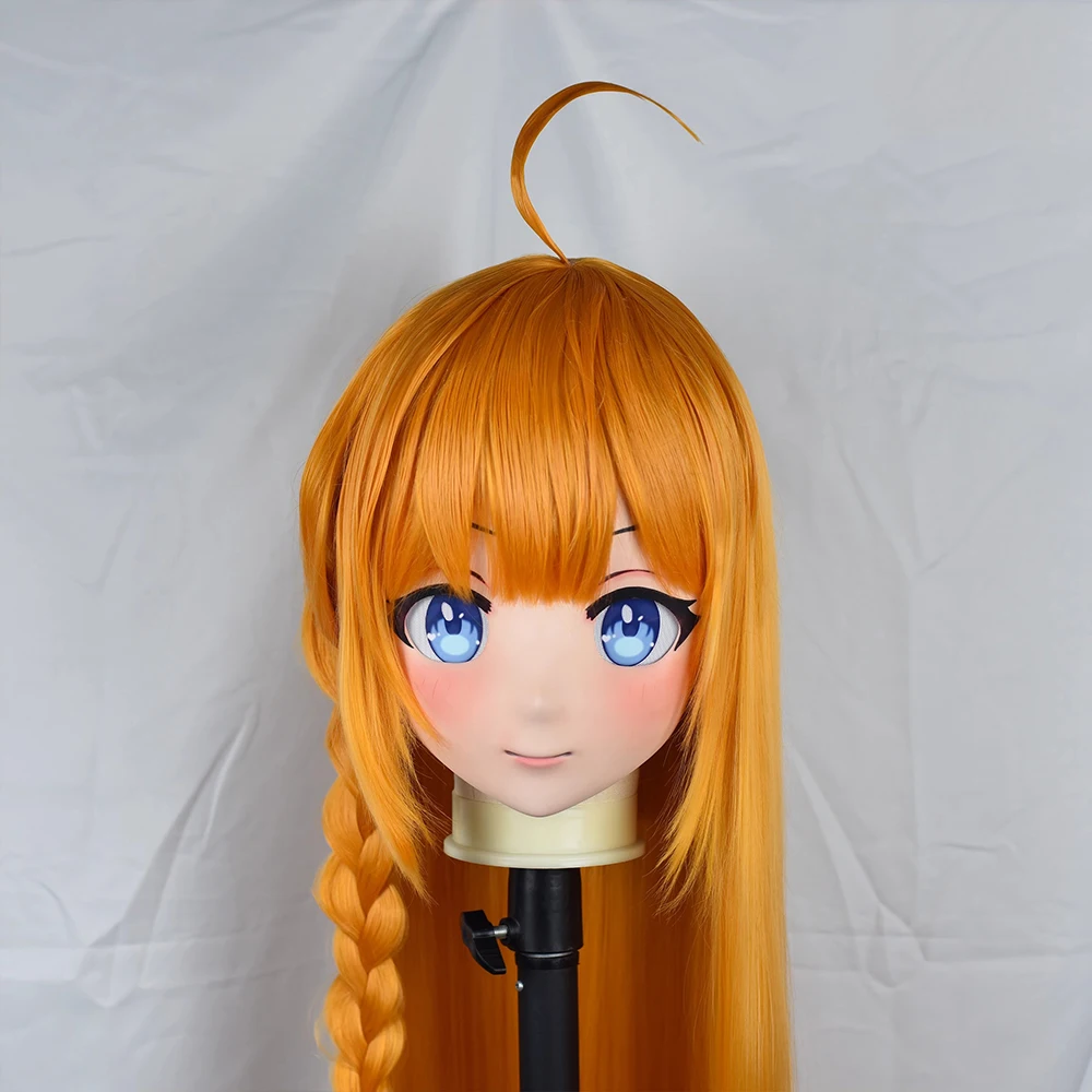 

(MEO409) Customize Handmade Full Head Lockable Crossdress Male to Female Japanese Cartoon Anime Game Character Kigurumi Mask