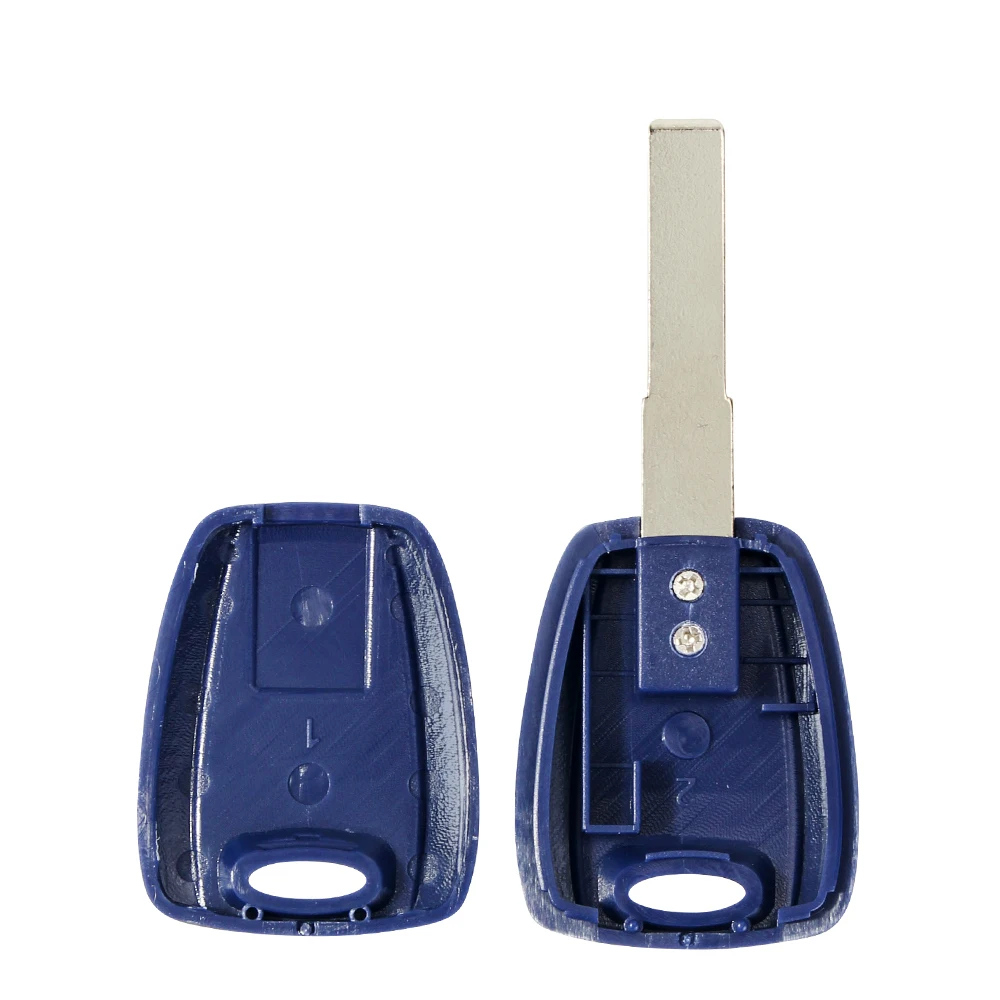 KEYYOU Transponder Car Key Shell Uncut Blade Case For Fiat 500 Ducato Replacement Housing Case SIP22/GT15R Blade