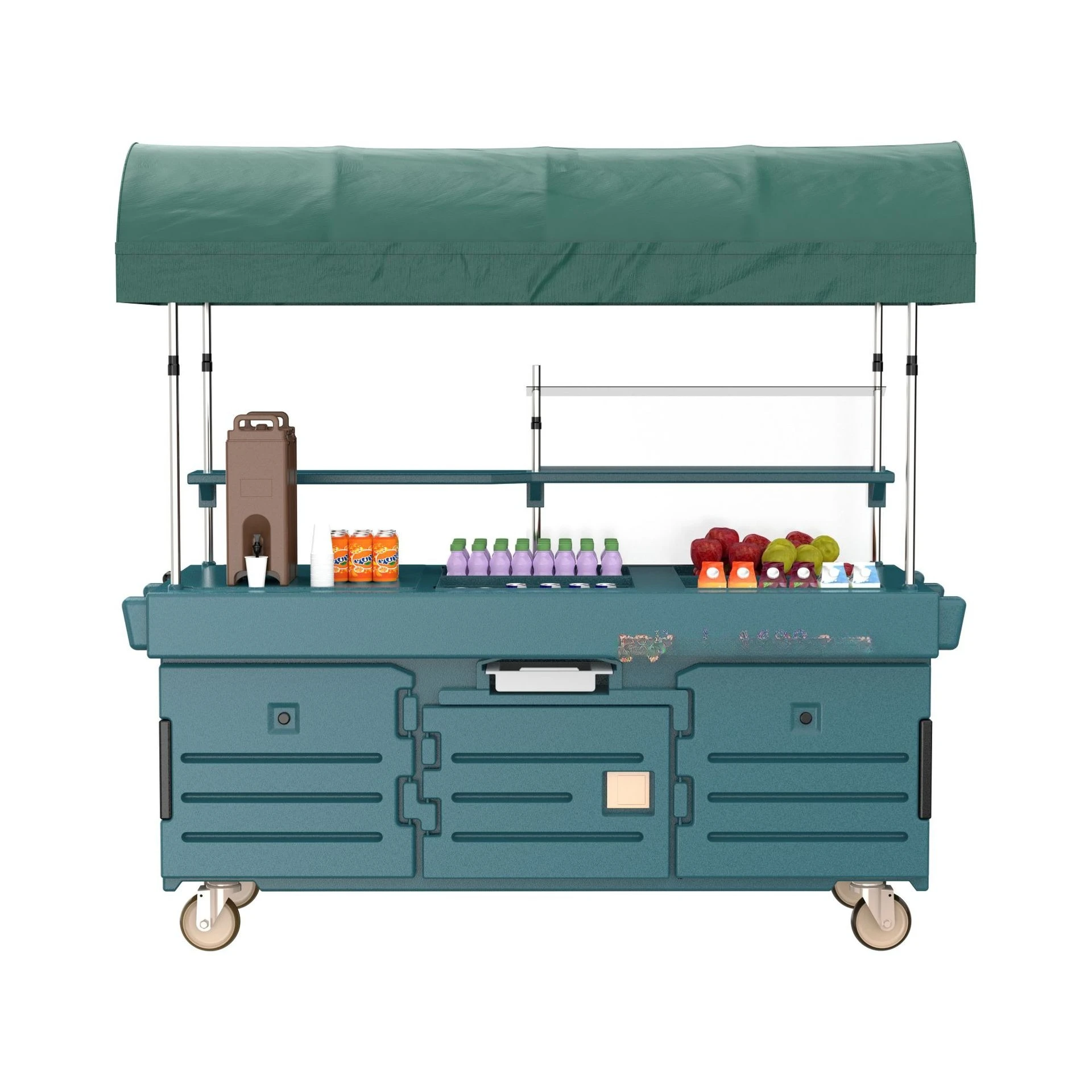 Outdoor mobile thermal insulation dining car snack car, scenic thermal insulation dining car, plug-in-free thermal insulation