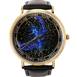 North Star Chart Watch Full of Stars Empty Handed Men's Quartz Watch Strap Wristwatch Masculinos Clock Classic Men's Gifts