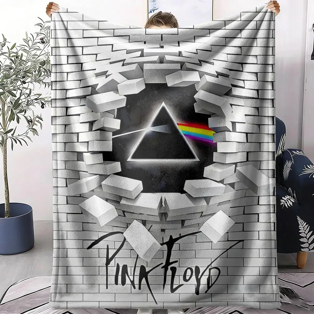 P-Pink F-Floyd Band-Decke, weiche Flanelldecke, Sommer-Klimaanlagendecke, leichte, kühle Nickerchendecke für Sofa, Bett, Couch, Reisen