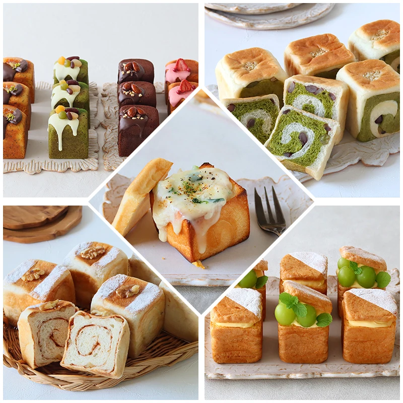 6-Cavity Square Loaf Pan with Lid