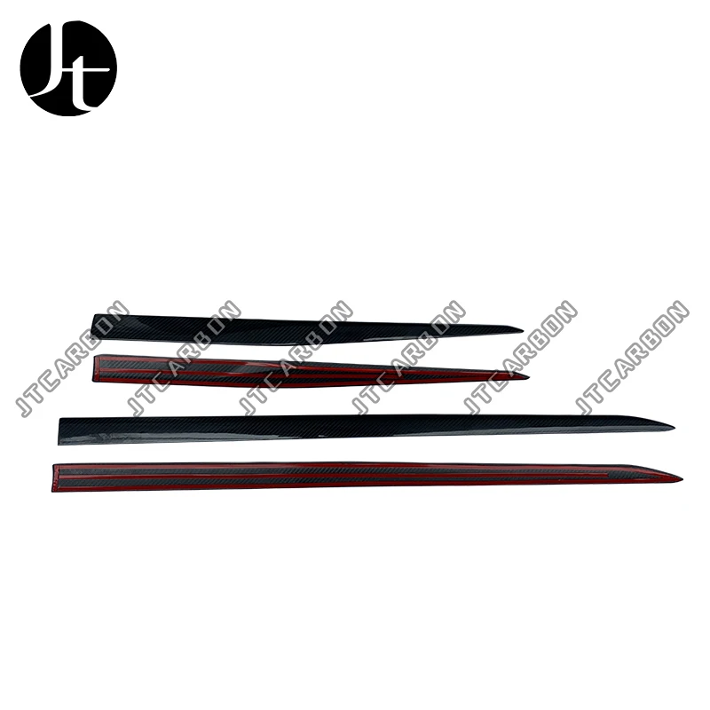 شرائط تزيين السيارة من ألياف الكربون الحقيقية لامبورغيني أوروس حامي الباب قطاع الديكور زخارف قولبة السيارة