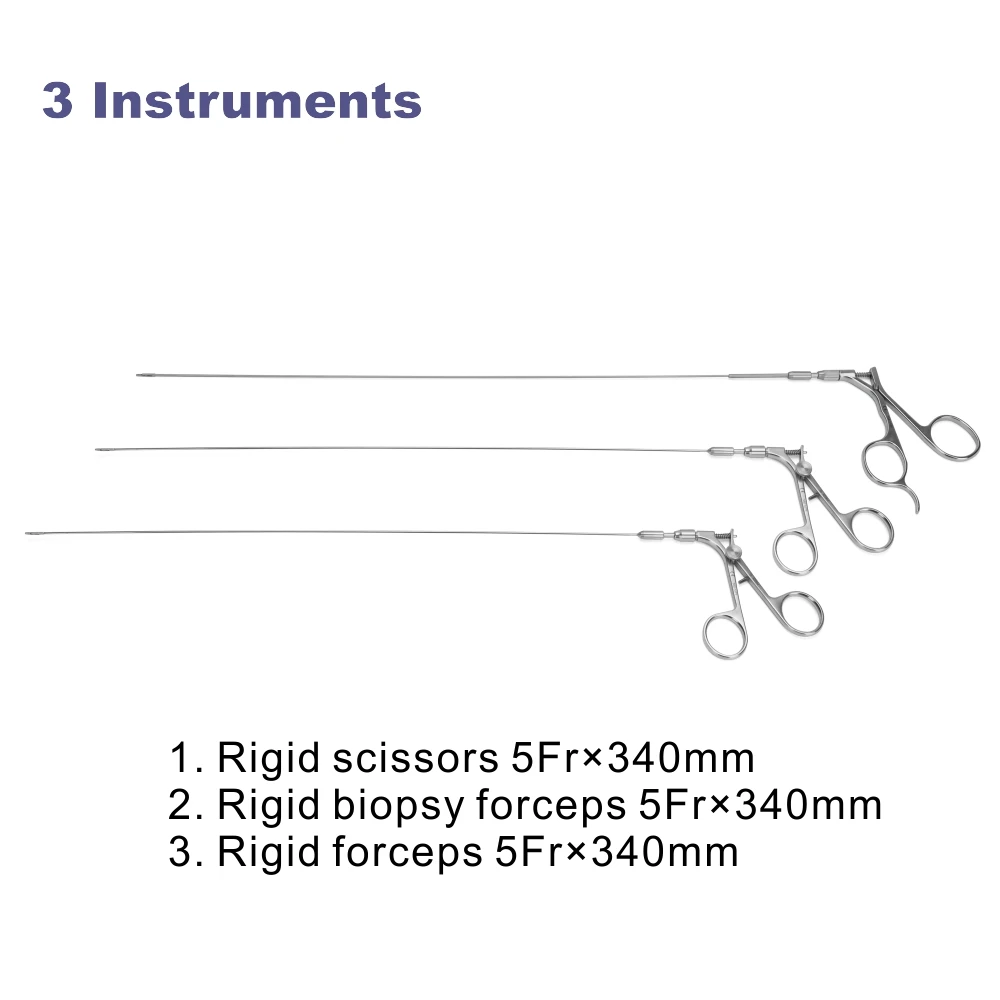 Gynecological Rigid Hysteroscope Complete Set with Working Element Instruments and Sheath