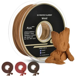 PLA + 목재 3D 프린터 필라멘트 승화 목재 3D 인쇄 재료, 로즈 에보니 레드 샌들 우드 필라멘트, 1.75mm, 1kg, 500g, 250g