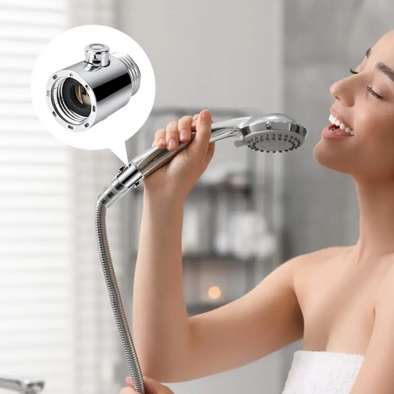 샤워 켜기 끄기 밸브 교체 수압 조절기 물량 물 제한 장치 휴대용 샤워 헤드 제어 스위치