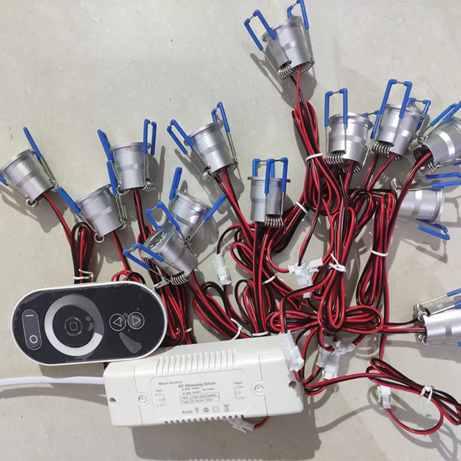 Mini 3W LED Downlights Ceiling Lamps AC110V 220V Spotlight Driver+2.4G Dimmer Indoor Lighting 5 Years Warranty