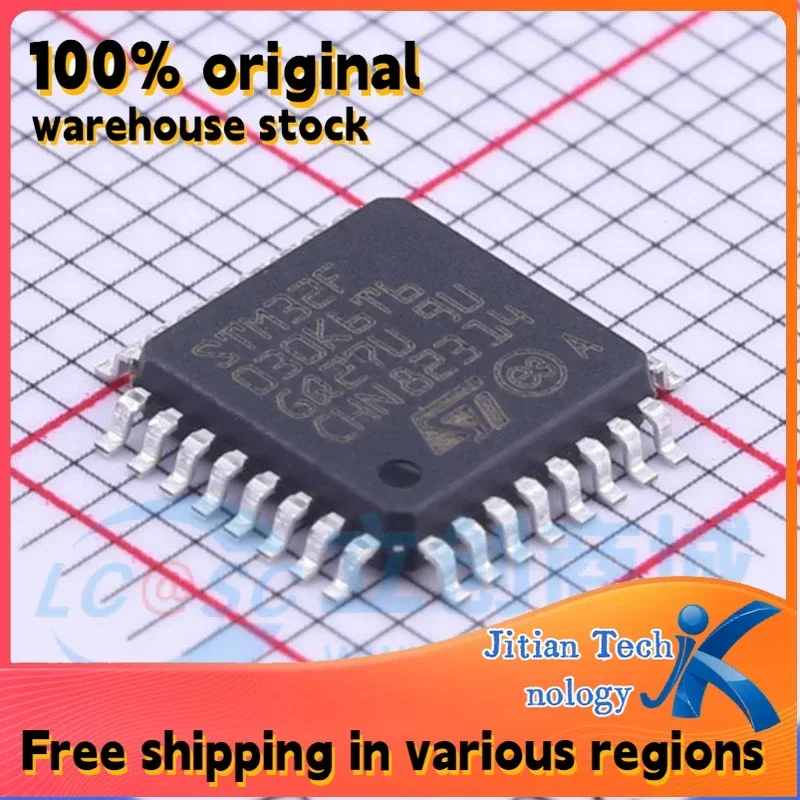 10PCS STM32F030K6T6 LQFP32 100% original inventory High-Quality Electronic Component