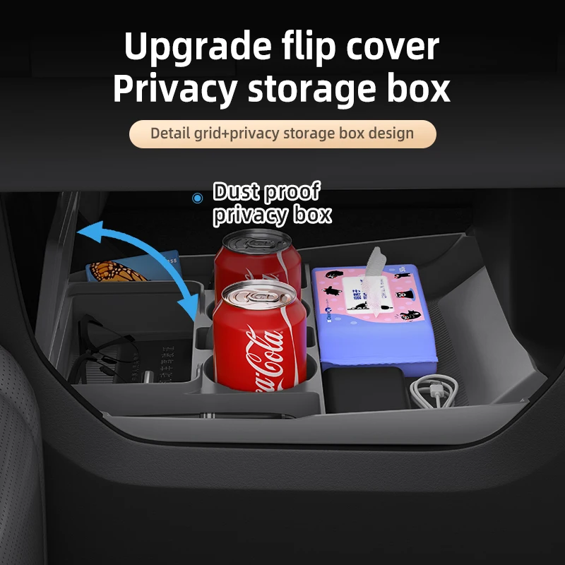 New High Quality For Jetour Zongheng G700 Center Console Lower Storage Box, Custom Fit Non-Slip Silicone Organizer Tray, Interio