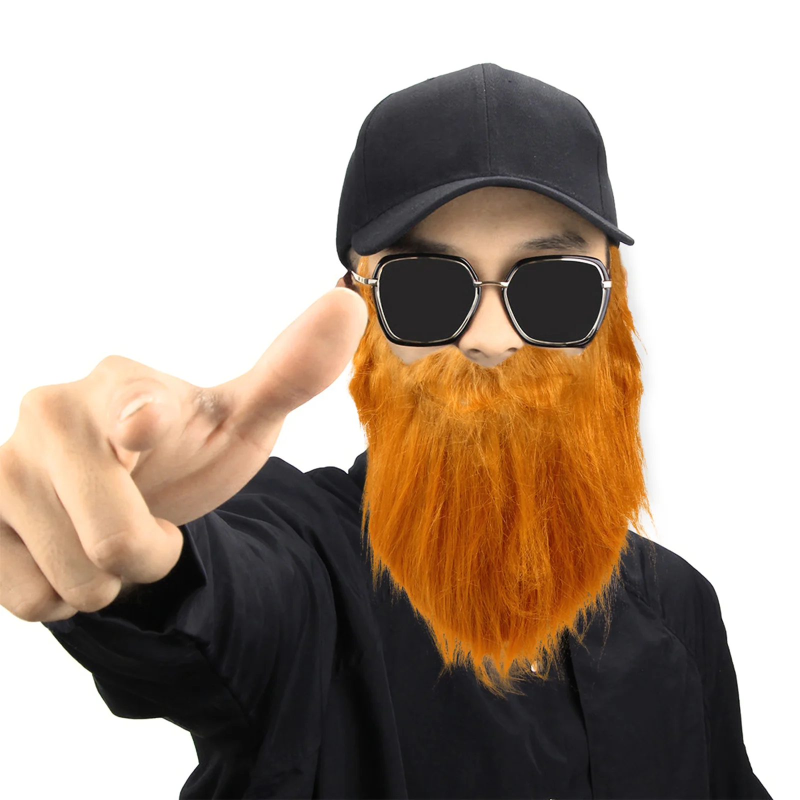 قطعتان من لحى الشارب المزيفة، إكسسوار تنكري للحفلات التنكرية المضحكة، تفاصيل حرفية ممتازة، شارب مزيف عملي