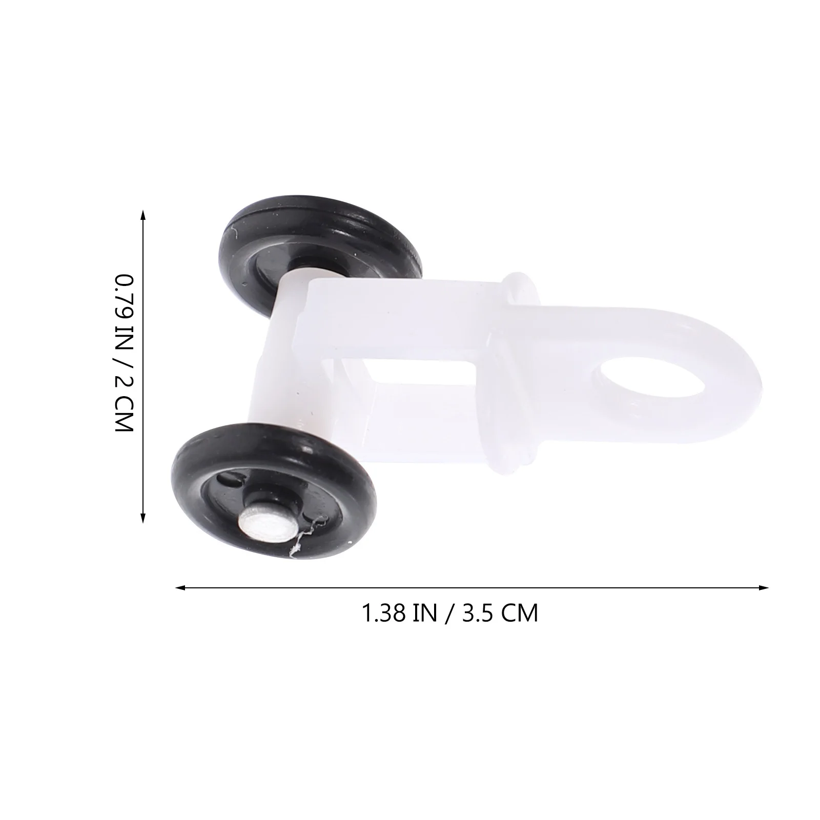 

100Pcs Curtain Track Pulley High Grade Plastic Metal Sliding Wheel Strong Load Capacity for Straight Curved Track Home Curtain
