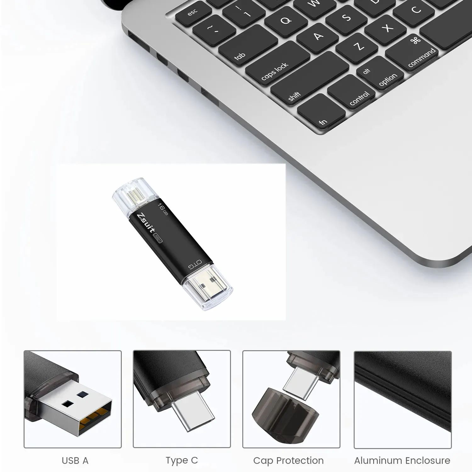 Z-suit 2in 1 usb flash drive, metal u disco, 128gb, 64gb, 32gb, 16gb, frete grátis, novo