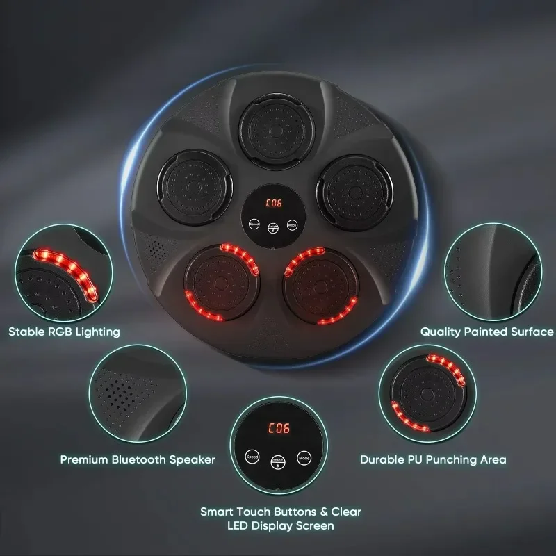 Mini Portable Wall Mounted Boxing Machine Bluetooth Connected For Home Fitness And Training New Arrival