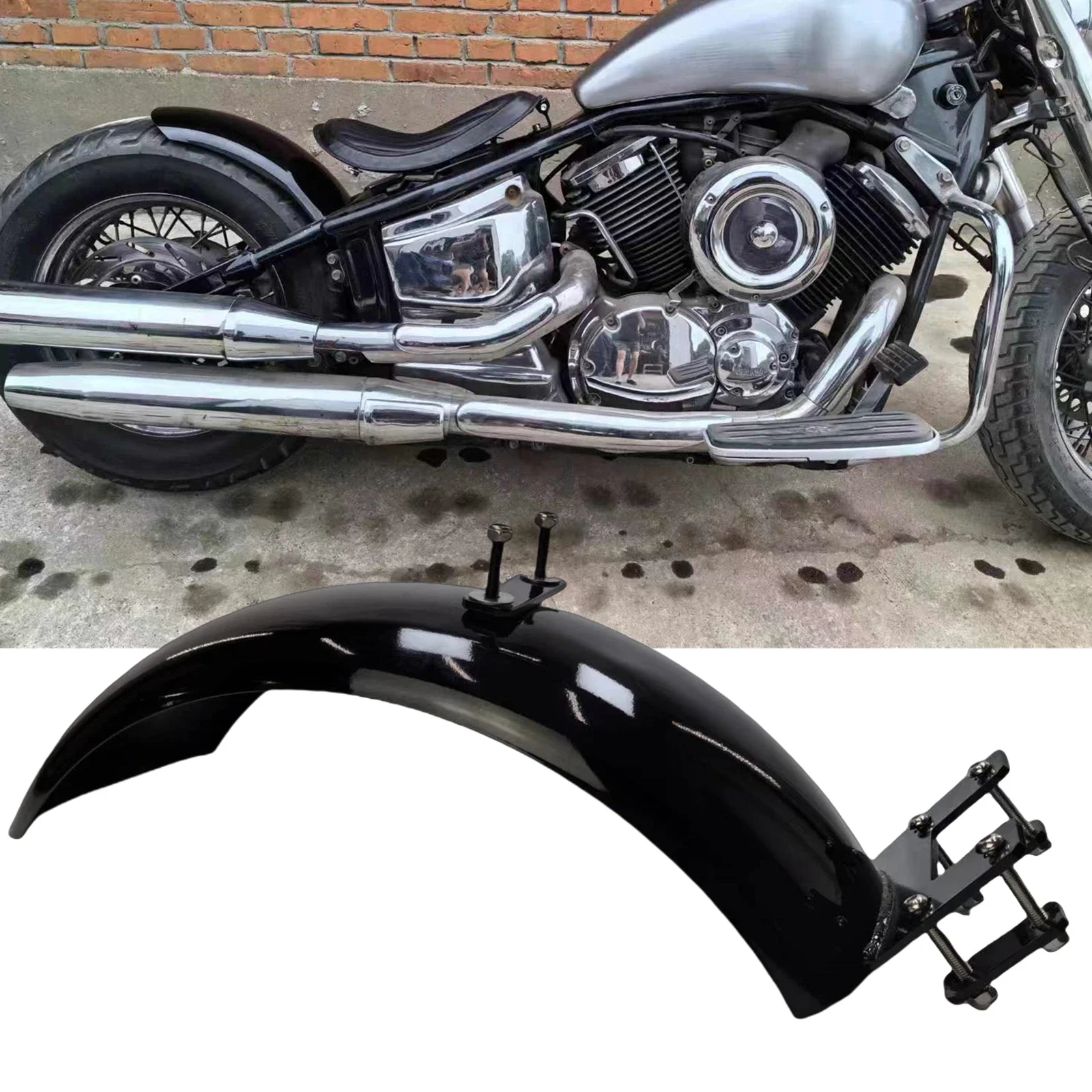 Pop For Yamaha Dragstar VStar 1100 XVS1100 V-Star-1100 Motorcycle Rear Fender Plate Mudguard Splash Guard Splasher Protector Cov