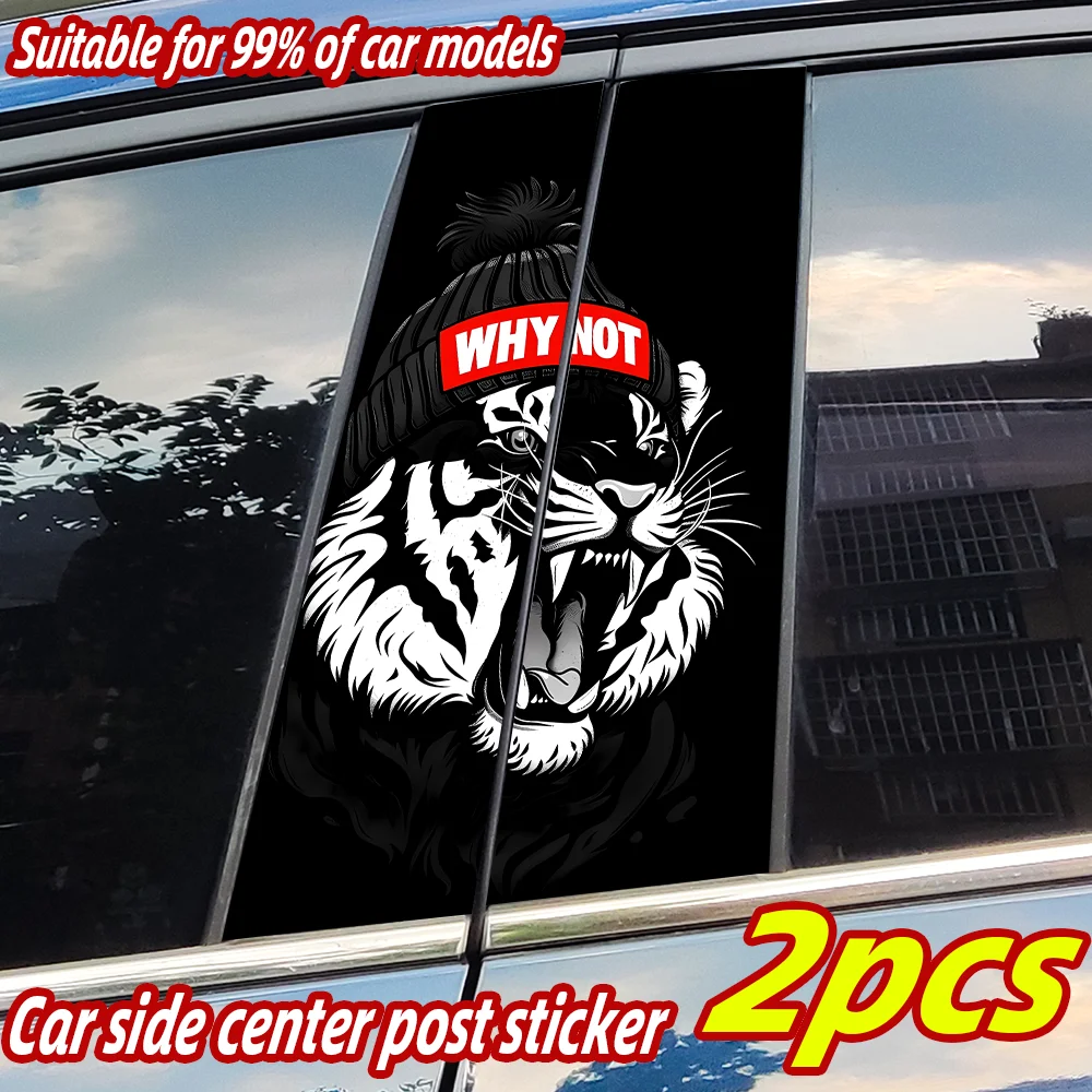 

Tiger Car Stickers Car B-pillar Vinyl Decals Waterproof Auto Center Pillar Sticker Cover Scratches Vehicle Decors Accessories