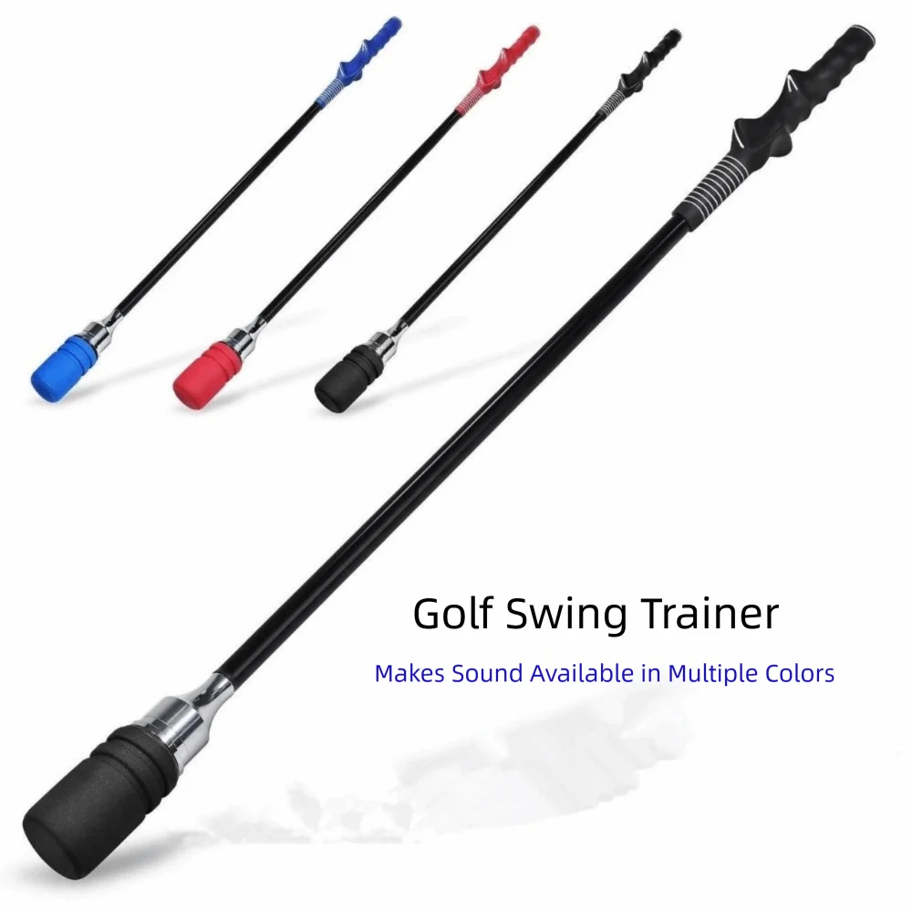 Rhythm Click Sound Golf Swing Trainer Lightweight Golf Shaft Golf Long Putter Trainer Multifunctional Ergonomic
