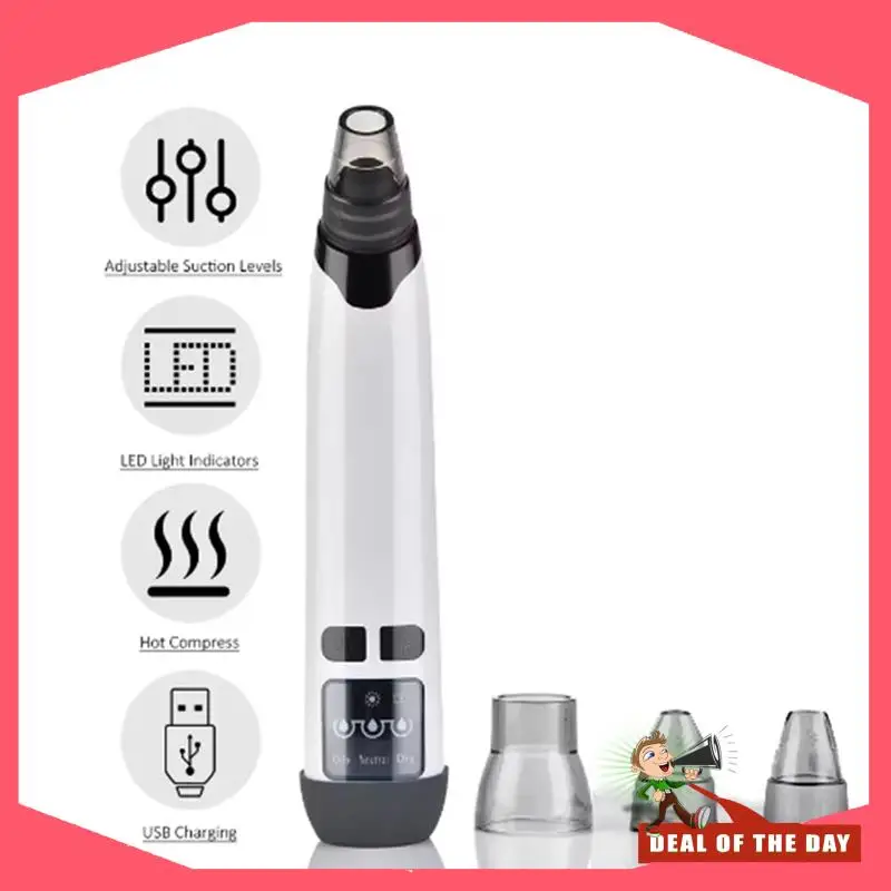 24-Hour Delivery Hot Compress Blackhead Remover Pore Cleaner Electric Nose Face Deep Cleansing Skin Care Device