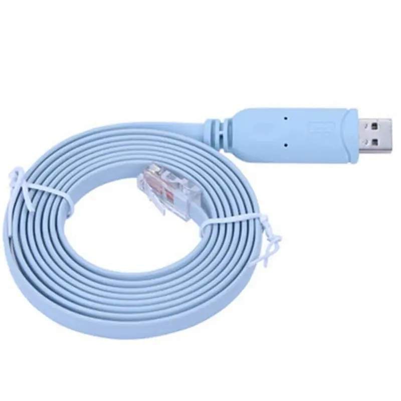 1.8m FTDI Chip USB to Console Debugging Cable USB RS232 to RJ45 8P8C Laptop H3C Router Industrial Switch RS232 Serial Port