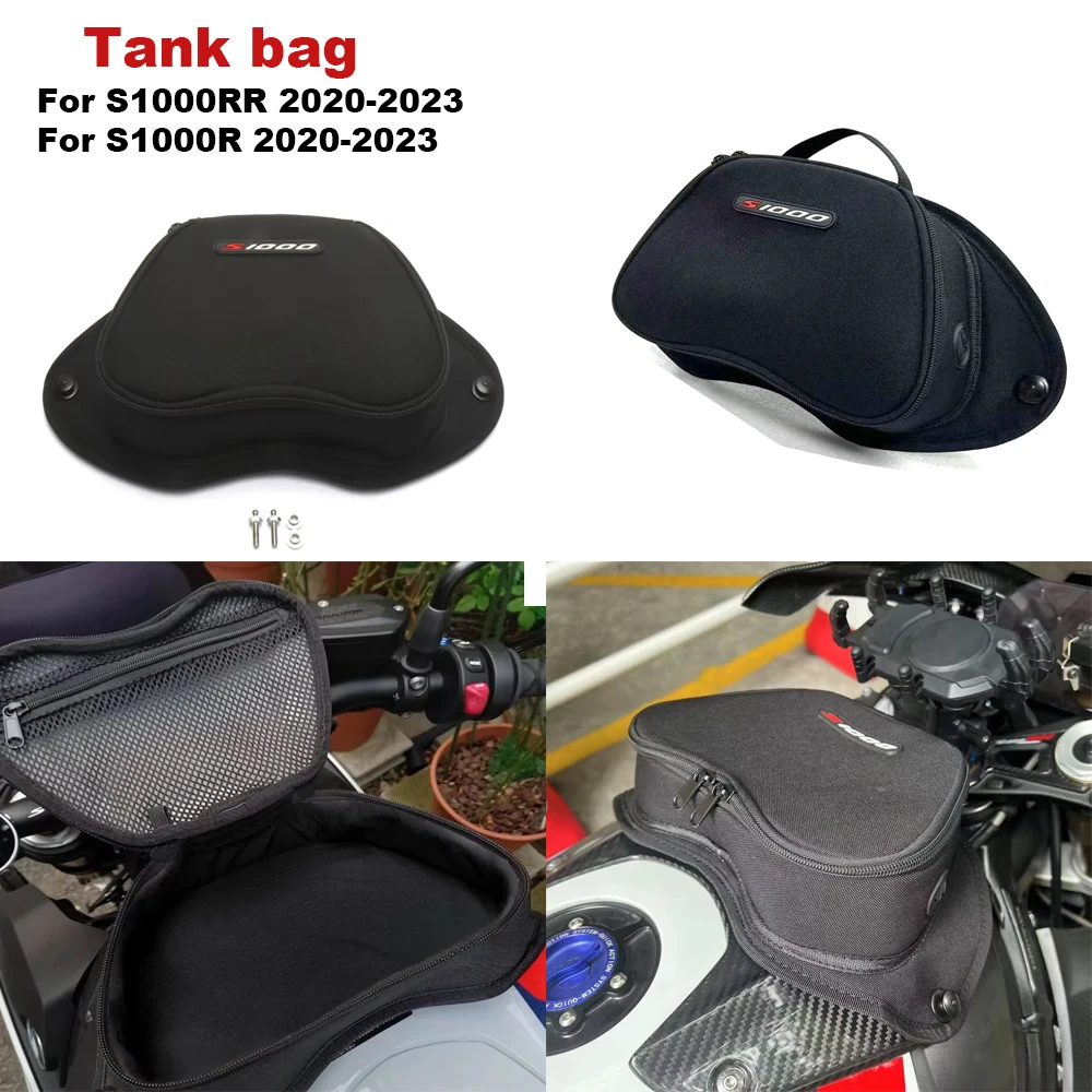 

Сумка для топливного бака мотоцикла, сумка для хранения, черный комплект для BMW S1000RR S1000R S1000 RR R 2020 2021 2022 2023, аксессуар