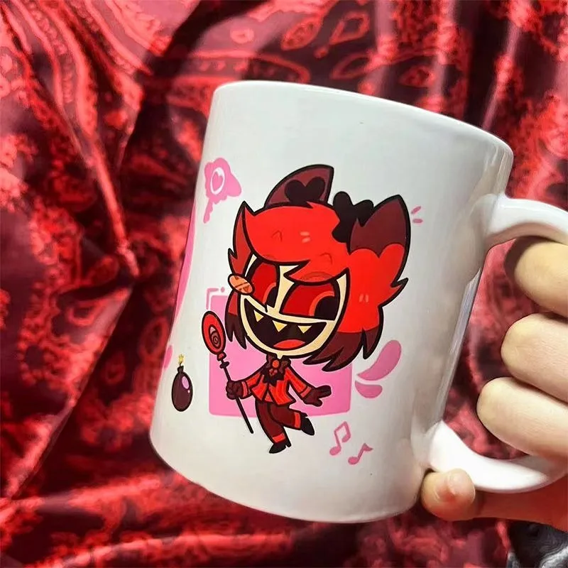 Hazbin Hotel Anime Cartoon Character Ceramic Coffee Cup Creative Water Mug Home Office Drinkware Fan Peripheral Collectible Gift - view 4