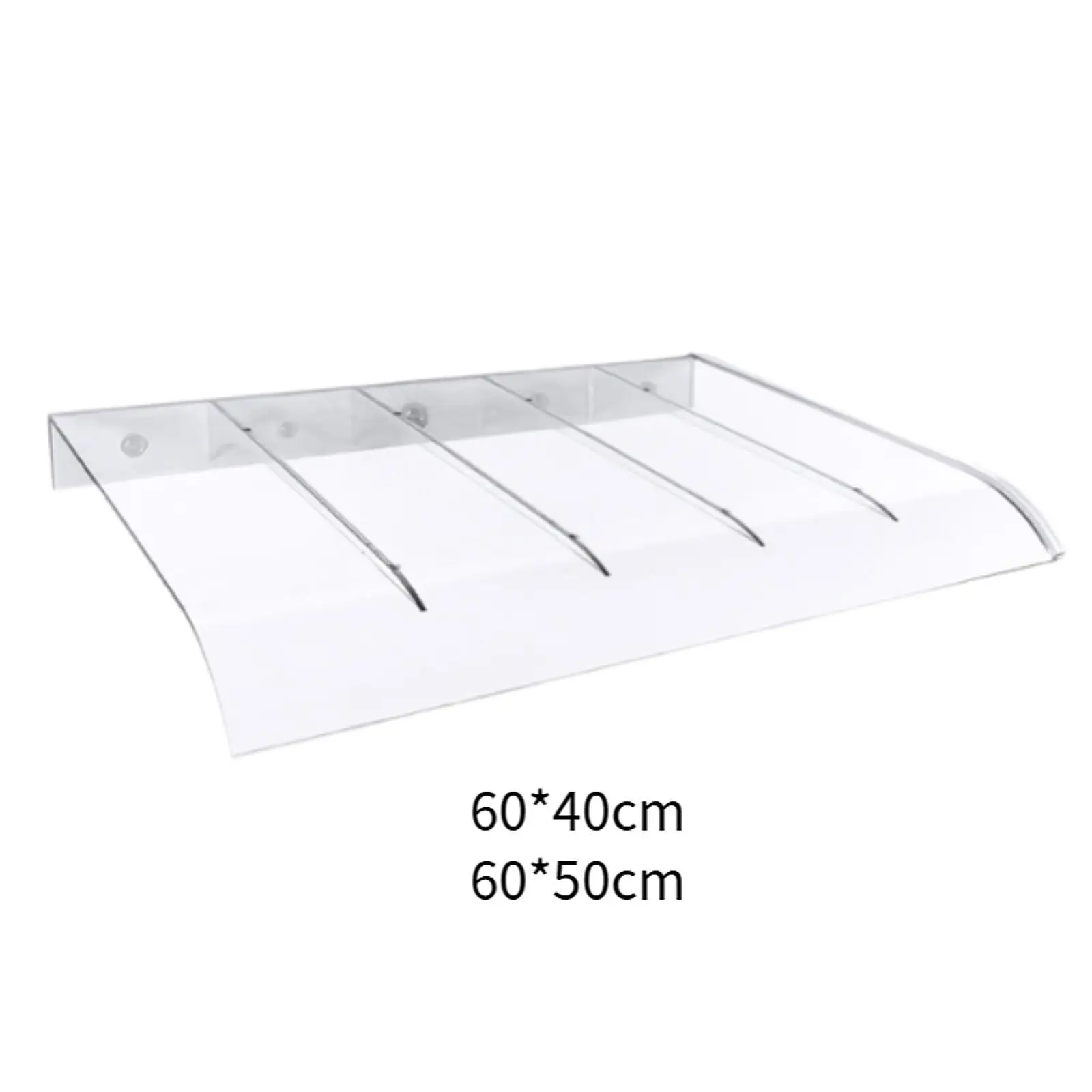 Window Door Awning Canopy Clear Versatile Sun Shetter Exterior Cover PC Rain Snow Protection Front Door Awning for Balcony Roof