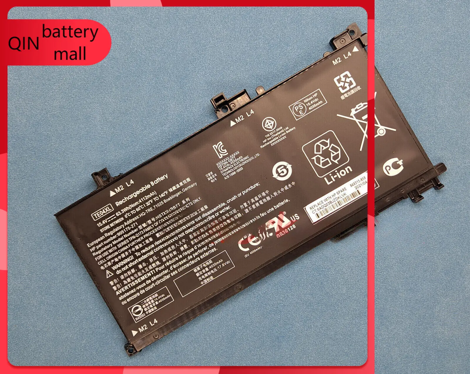 

Аккумулятор TE04XL TEO4XL для HP Omen 15-AX200 15-AX200NA 15-BC200 15-BC200N