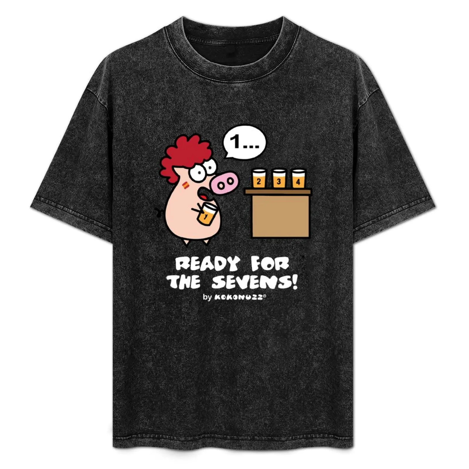 Ready for the Sevens! - Rugby and Beer T-Shirt Casual Streetwear Short Sleeve Tee
