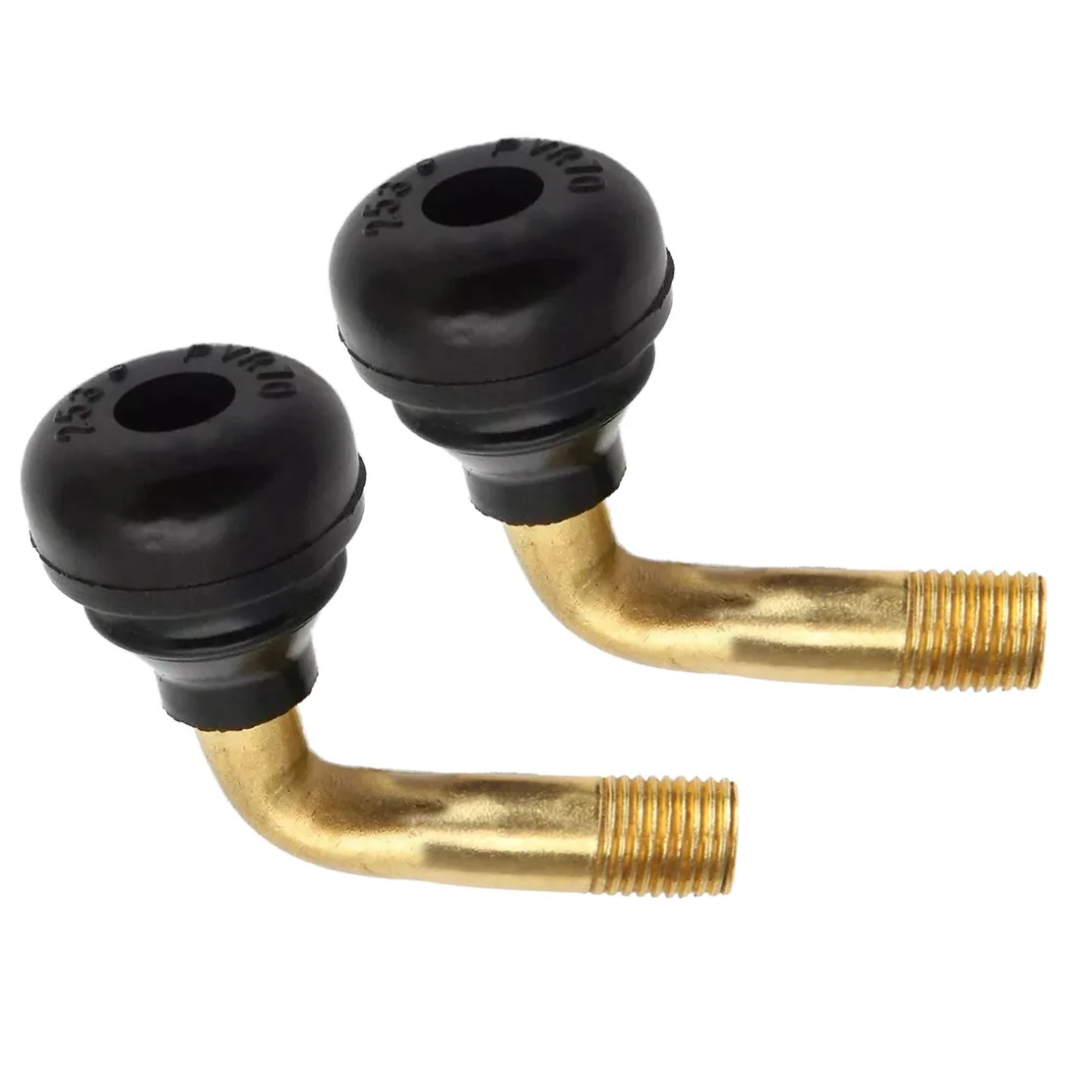 10 pièces 90 ° Tiges de Valve de pneu de roue courbée en Angle avec capuchons anti-poussière, 11.3mm, adaptées au Scooter, cyclomoteur, Quad, moto, voiture