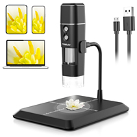 TOMLOV Wireless Digital Microscope Handheld USB HD Inspection Camera 1000x Magnification with Flexible Stand For iPhone iPad PC