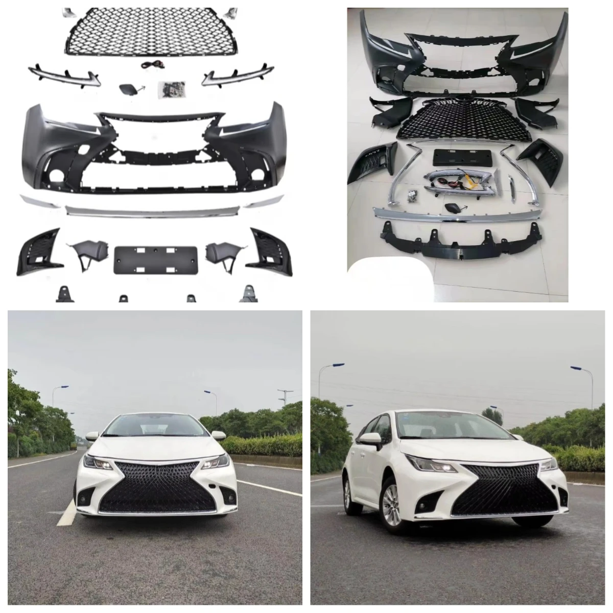 

Stlf Car Bumper Body Kit For Avalon 07-11 Upgrade To Front Bumper 2012 2013 2014 2015 2016 2017 2018+