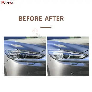 2片裝汽車頭燈透明TPU貼紙大燈保護膜,適用於馬自達3 6 CX-3 CX-5 CX-9配件 10 最佳銷售 馬自達2轎車 - №7