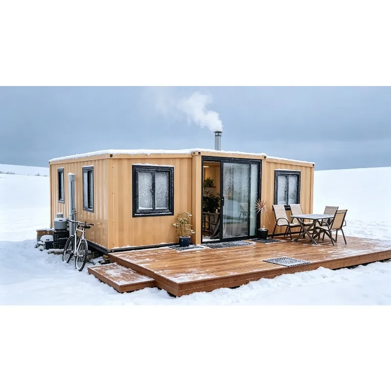 Mobile Expandable Tiny House Prefab Villa | 2-6 Bedroom Foldable Container Home with Full Kitchen & Bathroom
