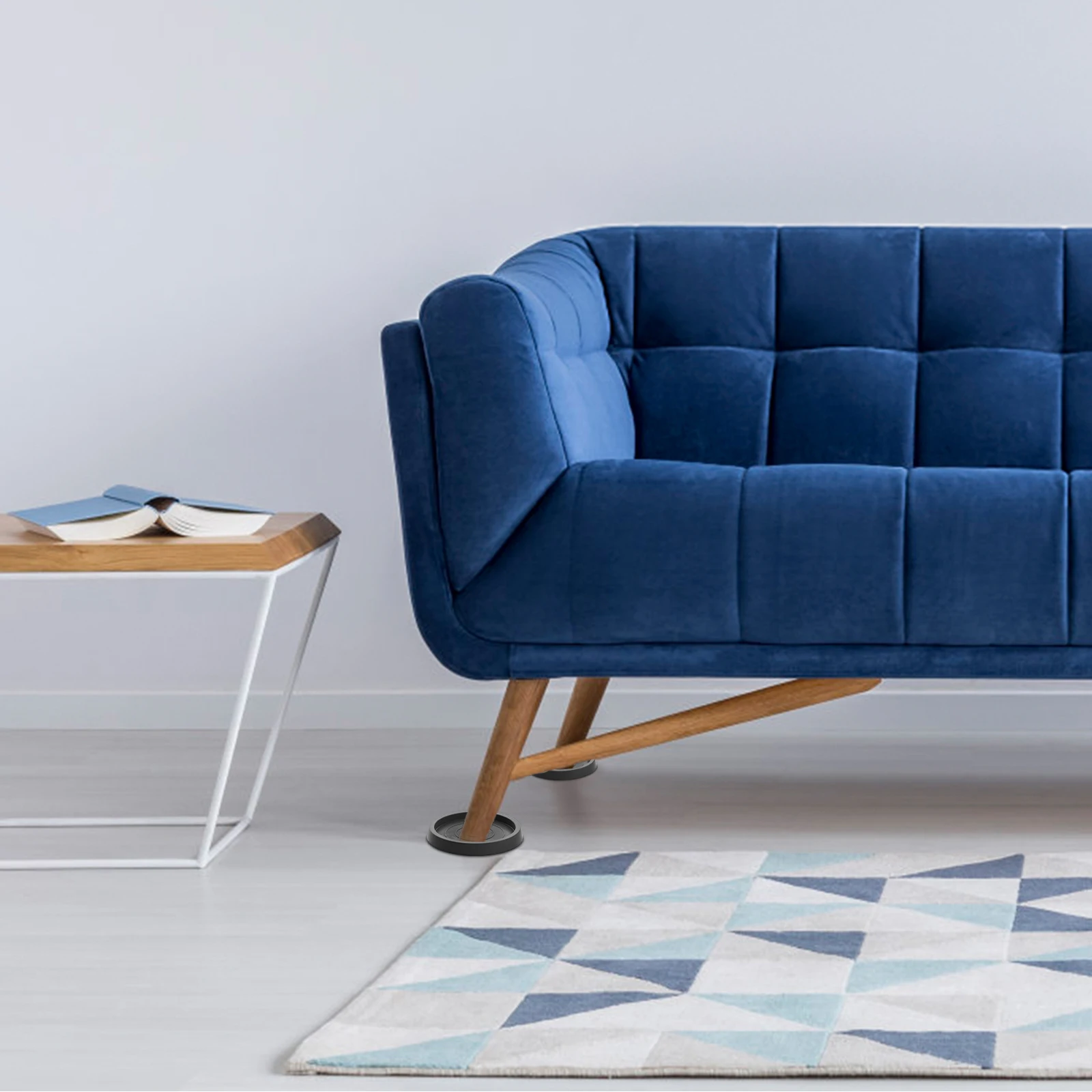 

Anti-slip Caster Cup Table Leg Pads for Furniture Legs Rubber Feet Heightening Foot Stoppers Prevent Sliding Couch Antislip