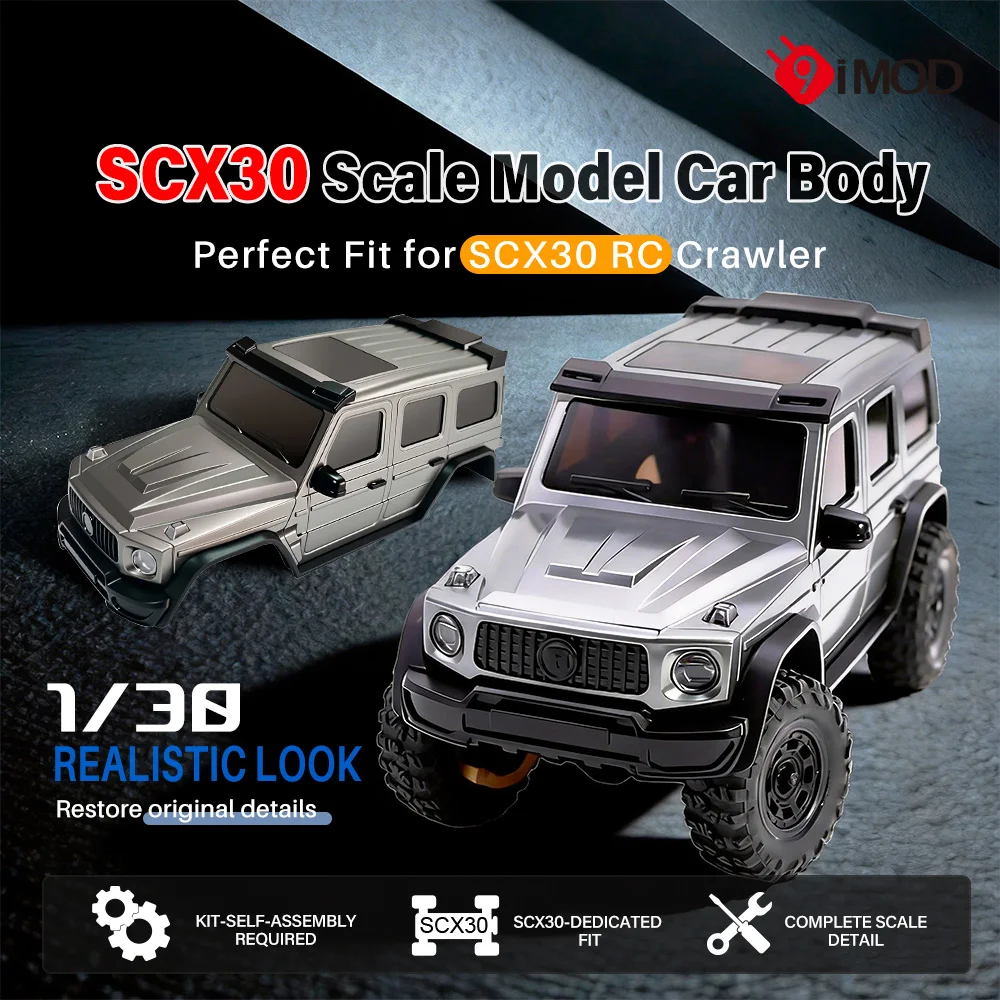 9IMOD SCX30 Body Shell RC Crawler Plastic Cover LED Ready Direct Fit Upgrade
