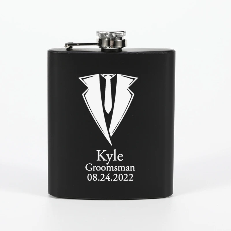 

Personalized Gift Flask Groomsmen Gifts Engraved Flask Gifts for Wedding Party Flask for Groomsmen Gift Whiskey Flask