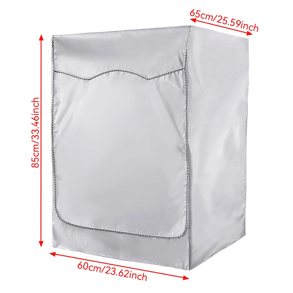 60x65x85cm Drum Washing Machine Cover Waterproof Full shading Sunscreen Roller Dust Proof Cover for Front Wash Dryer Protector