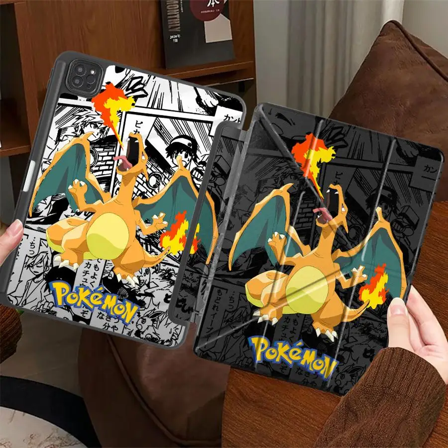 Pokemon Charizard Holder Cover Tablet Case For iPad Mini 6 7 Air 4 5 M3 M2 1 2 M4 11inch Pro 11th 10th 9th 8th 7th 12.9inch Pro