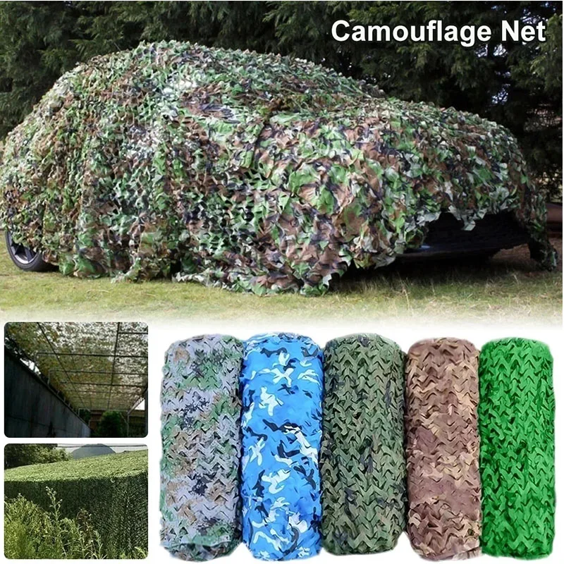 

2x2m 2x3m 3x3m 3x10m Military Camouflage Net Outdoor Hiking Camping Awning for Military Yard Decoration