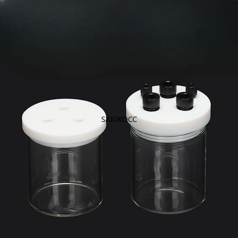 SAIDKOCC C002 Unsealed Electrolytic Cell 10ml-500ml Three Electrode Thickened Glass Electrolytic Cell