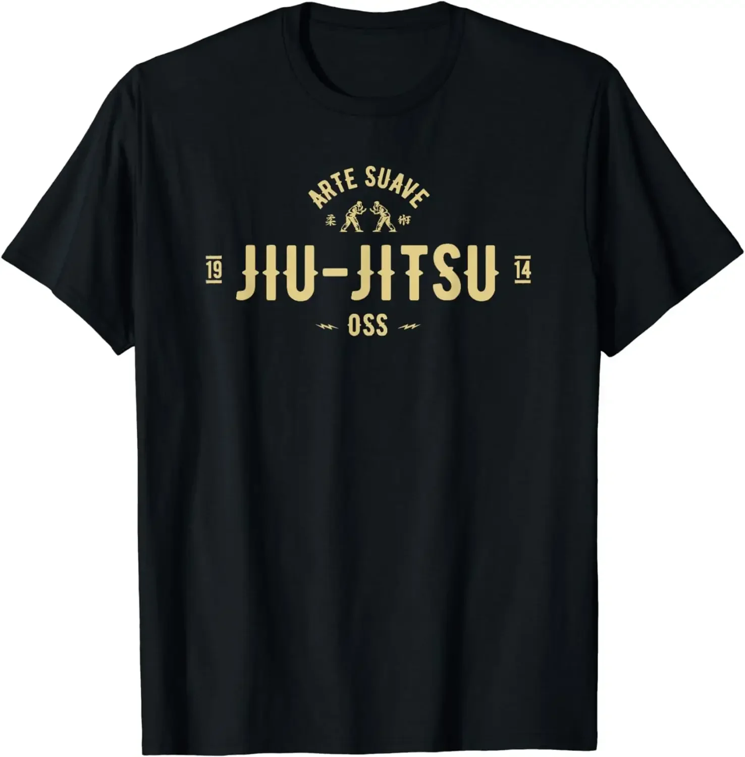 T-Shirt  Men Clothing Tops  Streetwear  Camisetas  Vintage T Shirt Brazilian Jiu Jitsu Shirt Arte Suave Oss Tshirt BJJ T Shirt