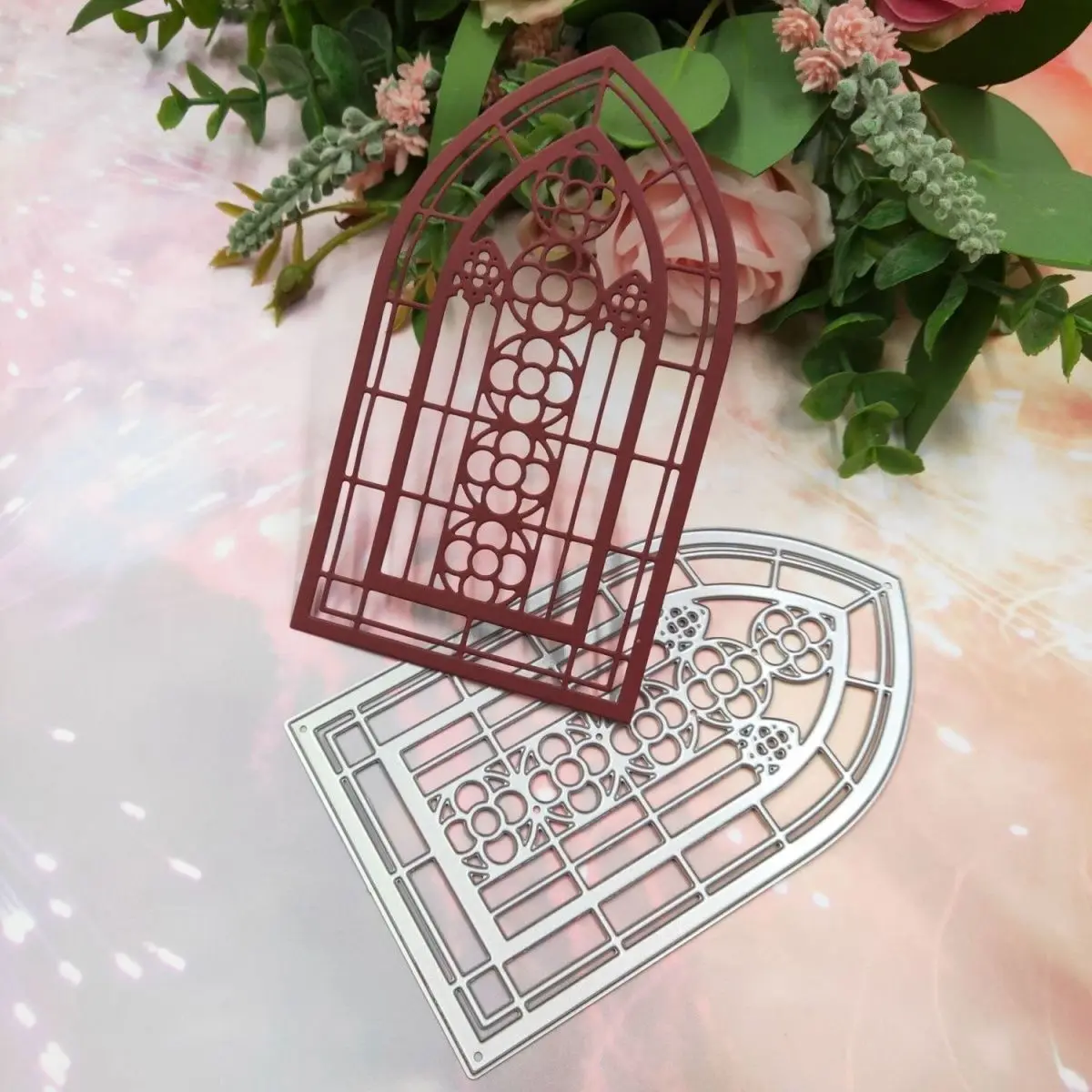 Hollow Irregular Window Door Metal Cut Dies Stencils for Scrapbooking Stamp/Photo Album Decorative Embossing DIY Paper Cards