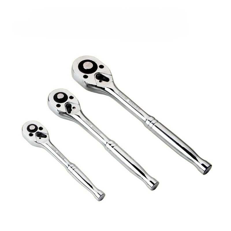 Angebot: 1/4'', 3/8'', 1/2'' Antrieb 24-Zahn-Ratschensatz, Hochglanzpoliert, Premium Chrom-Vanadium-Stahl-Konstruktion, Verchromte Oberfläche