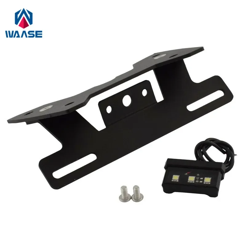 Waase-guardabarros con luz LED para motocicleta Suzuki, soporte de guardabarros para motocicleta Suzuki GSX-R GSXR 600, 750, 2008, 2009, 2010
