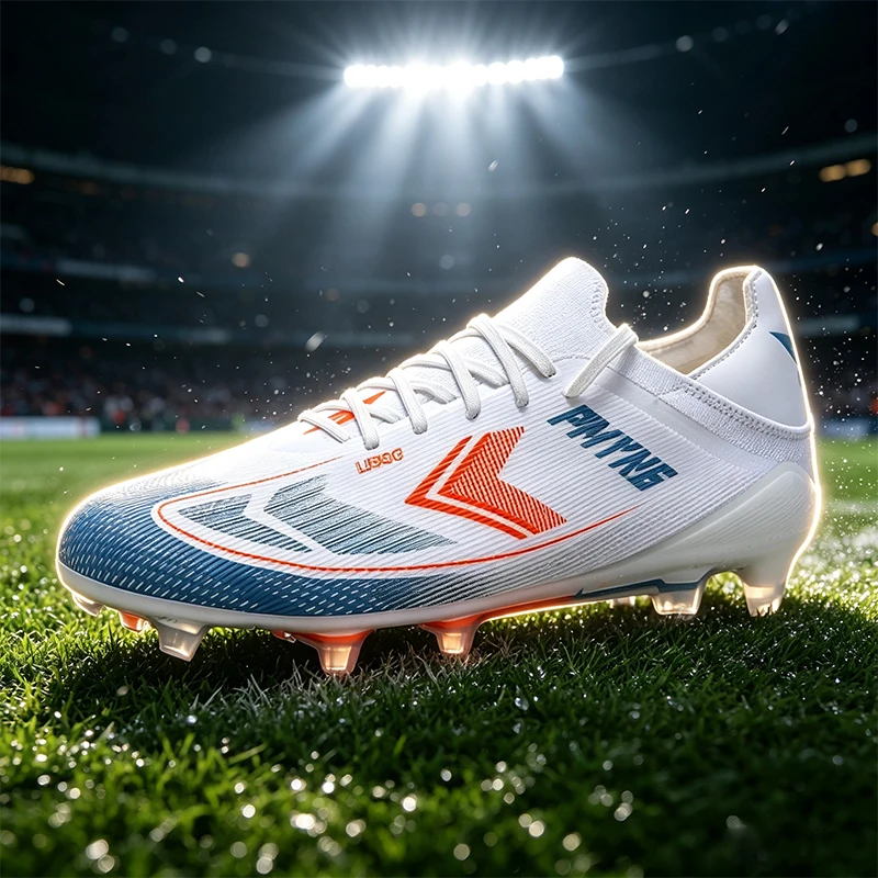 Unisex Tf Soccer Shoes, Retro-Inspired Design, Premium Pu Leather, Durable Rubber Outsole, Combining Style and Performance