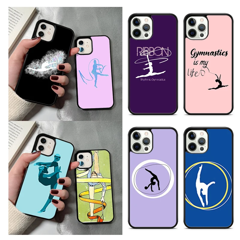 ribbon gymnastics movement Phone Case For iPhone 14 15 16 13 12 Mini Max Cover For Apple 11 Pro Max 6S 8 7 Plus SE2020 Coque