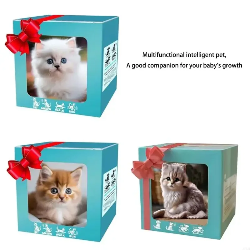 Inteligentny futrzany robot-kot Lalka z chodzącym, szczekającym ogonem i machającym ogonem, symulującym ruch dla pocieszającego